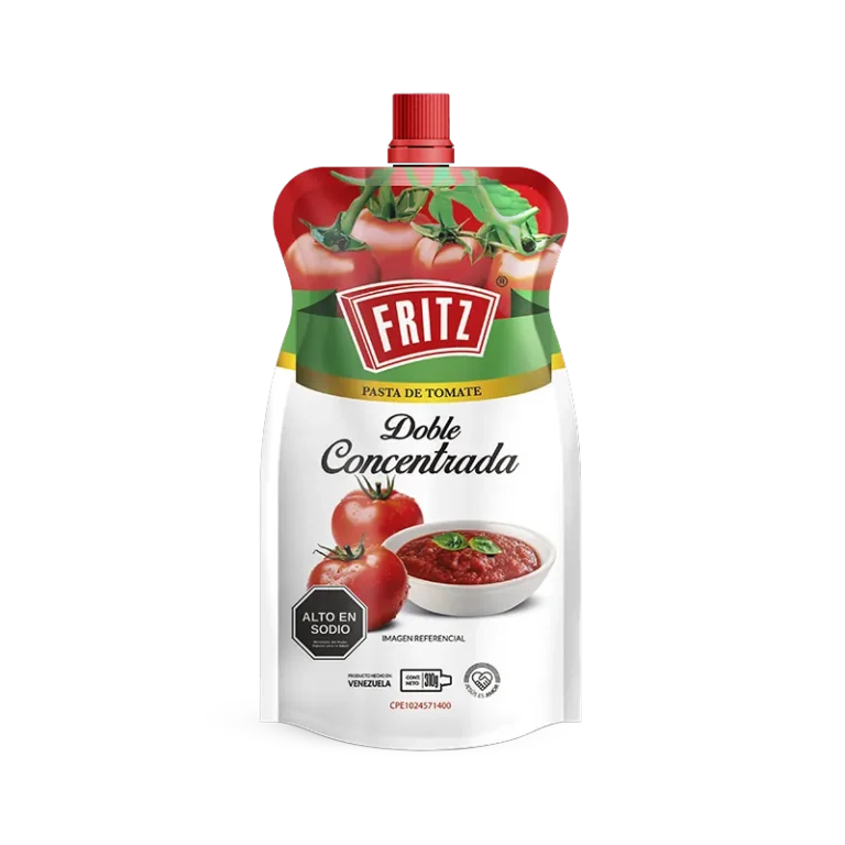 Doypack de Pasta de Tomate Doble Concentrada de Fritz de 310 gramos