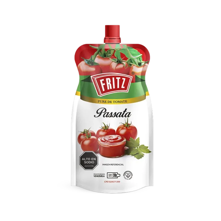 Doypack de Puré de Tomate Passata de Fritz de 310 gramos