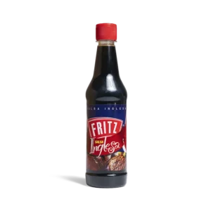 Botella de Salsa Inglesa de Fritz de 300 centímetros cúbicos, vista de frente