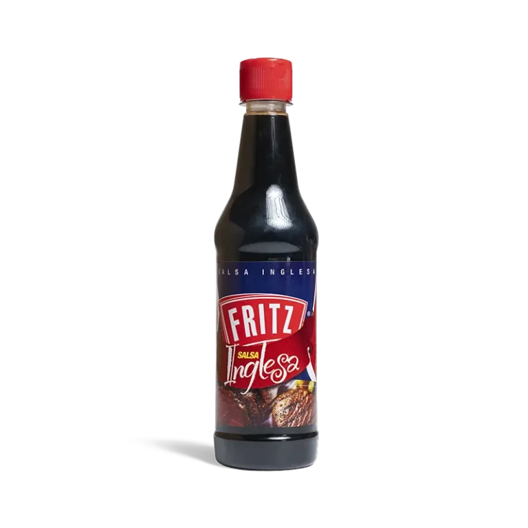Botella de Salsa Inglesa de Fritz de 300 centímetros cúbicos, vista de frente