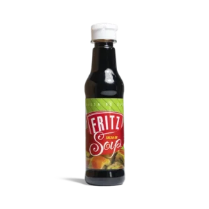 Botella de Salsa de Soya de Fritz de 150 centímetros cúbicos, vista de frente