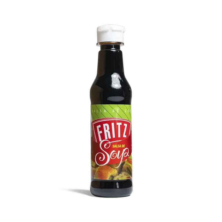 Botella de Salsa de Soya de Fritz de 150 centímetros cúbicos, vista de frente