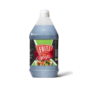 Galón de Salsa de Soya de Fritz de 3600 centímetros cúbicos, visto de frente