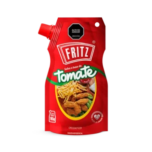 Doypack de Salsa a Base de Tomate de Fritz de 165 gramos, visto de frente
