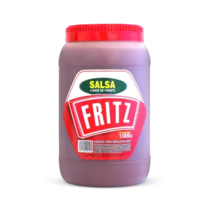 Frasco de Salsa a Base de Tomate de Fritz de 1000 gramos, visto de frente